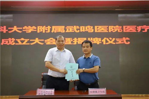 廣西醫(yī)科大學(xué)附屬武鳴醫(yī)院醫(yī)療集團(tuán)掛牌成立